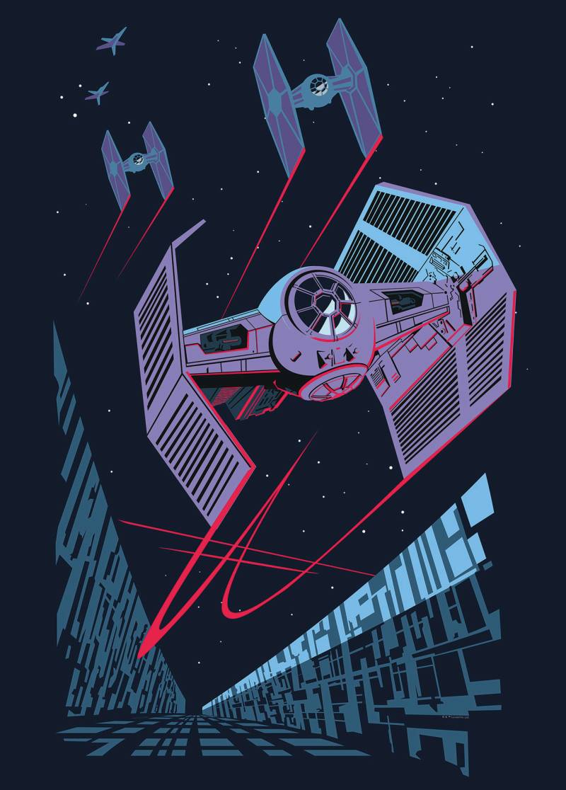 Komar Poster »Star Wars Classic Vector TIE-Fighter«, Star Wars, (1 St.) von Komar
