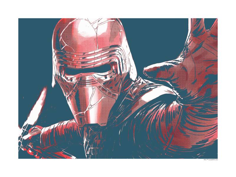 Komar Bild »Star Wars Faces Kylo«, Star Wars, (1 St.), Wandbild zur Dekoration im Kinderzimmer - ohne Rahmen von Komar