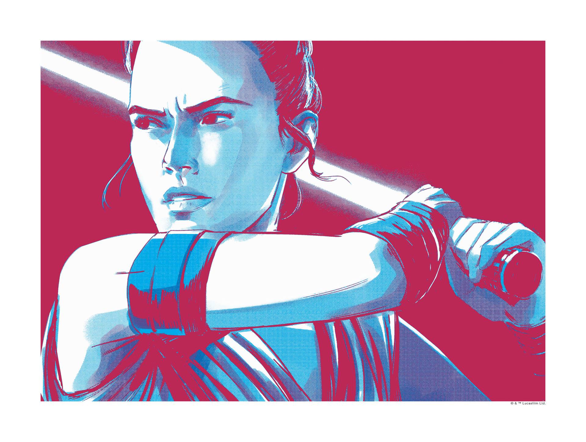 Komar Poster »Star Wars Faces Rey«, Star Wars, (1 St.) von Komar