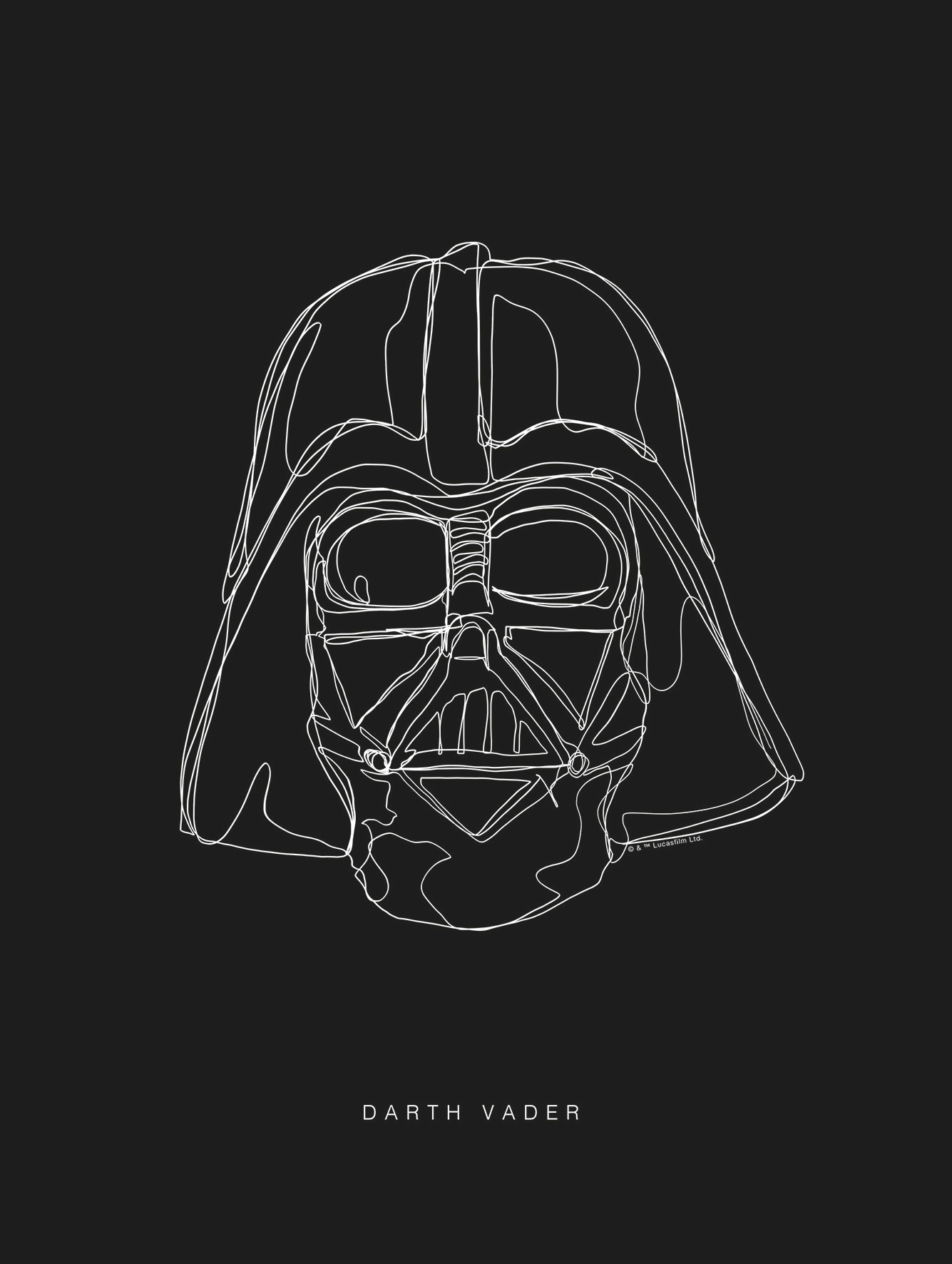 Komar Bild »Star Wars Lines Dark Side Vader«, Star Wars, (1 St.), Wandbild zur Dekoration im Kinderzimmer - ohne Rahmen Komar Bild »Star Wars Lines Dark Side Vader«, Star Wars, (1 St.), Wandbild zur Dekoration im Kinderzimmer - ohne Rahmen von Komar