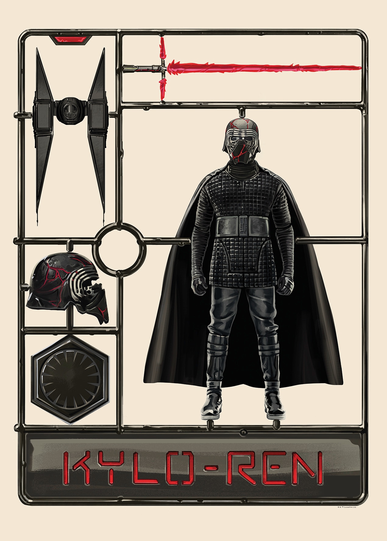 Komar Poster »Star Wars Toy Kylo«, Star Wars, (1 St.) von Komar