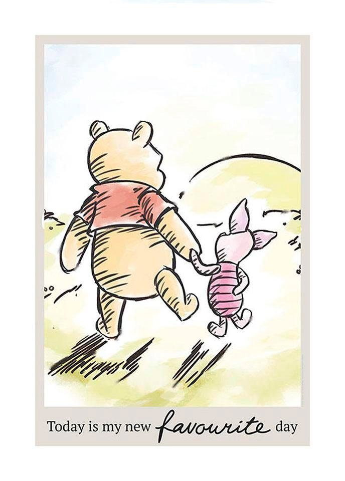 Komar Poster »Winnie Pooh Today«, Disney, (1 St.) von Komar