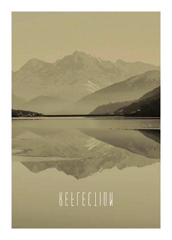 Komar Bild »Word Lake Reflection Sand«, Natur, (1 St.), Wandbild zur Dekoration - ohne Rahmen Komar Bild »Word Lake Reflection Sand«, Natur, (1 St.), Wandbild zur Dekoration - ohne Rahmen von Komar