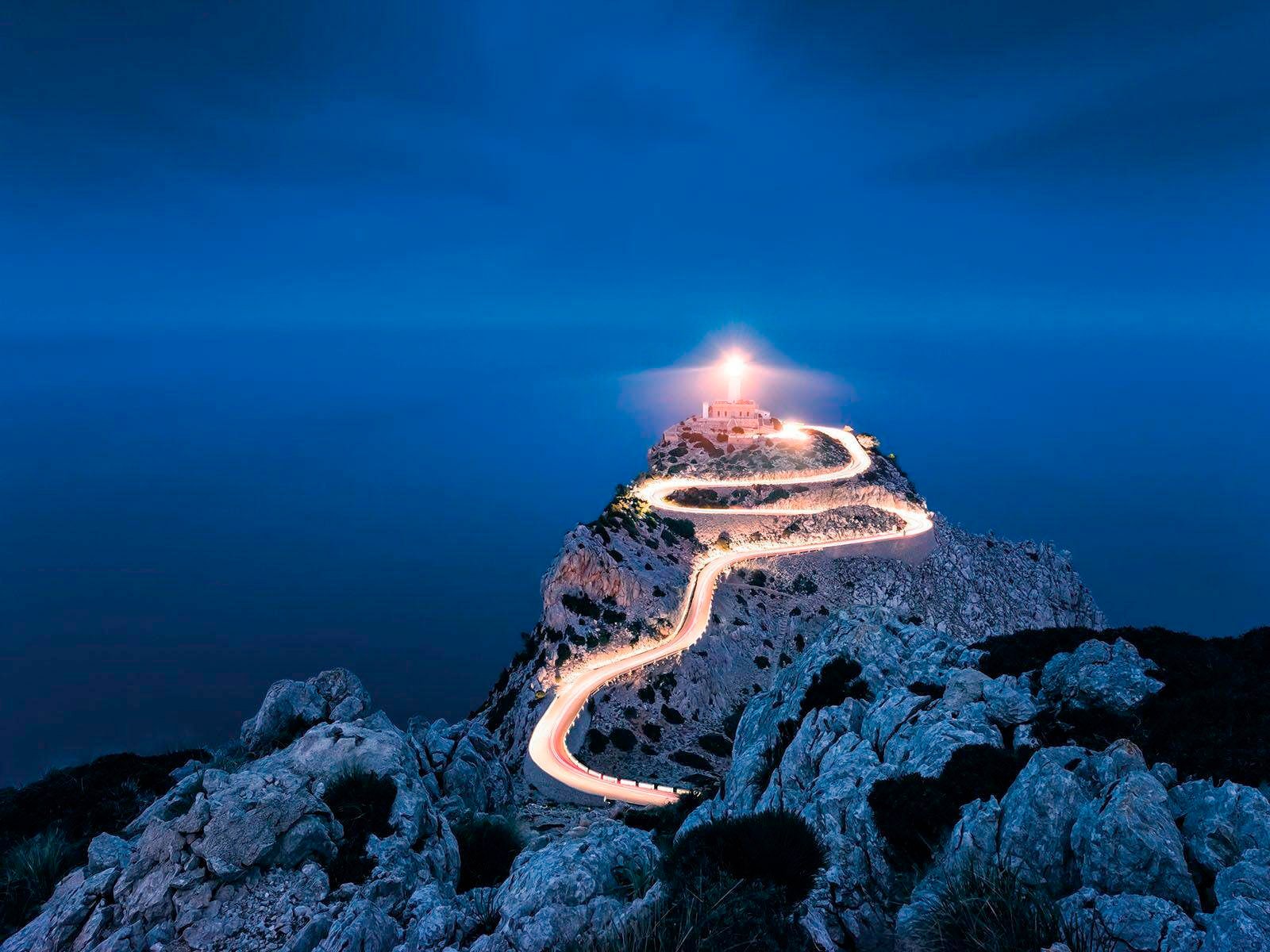 Komar Vliestapete »Digitaldruck Vlies - Cap Formentor - Grösse 200 x 150 cm«, bedruckt, Wohnzimmer, Schlafzimmer von Komar