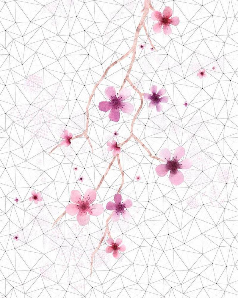 Komar Vliestapete »Digitaldruck Vlies - Cherry Tree - Grösse 200 x 250 cm«, bedruckt, Wohnzimmer, Schlafzimmer von Komar