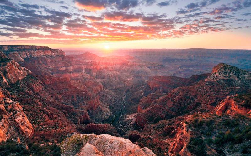 Komar Vliestapete »Digitaldruck Vlies - The Canyon - Grösse 400 x 250 cm«, bedruckt, Wohnzimmer, Schlafzimmer von Komar
