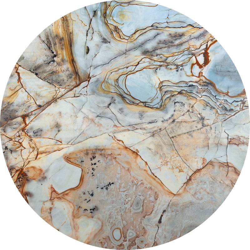 Komar Vliestapete »Vlies selbstklebend - Marble Sphere - Grösse 125 x 125 cm«, bedruckt, Wohnzimmer, Schlafzimmer von Komar