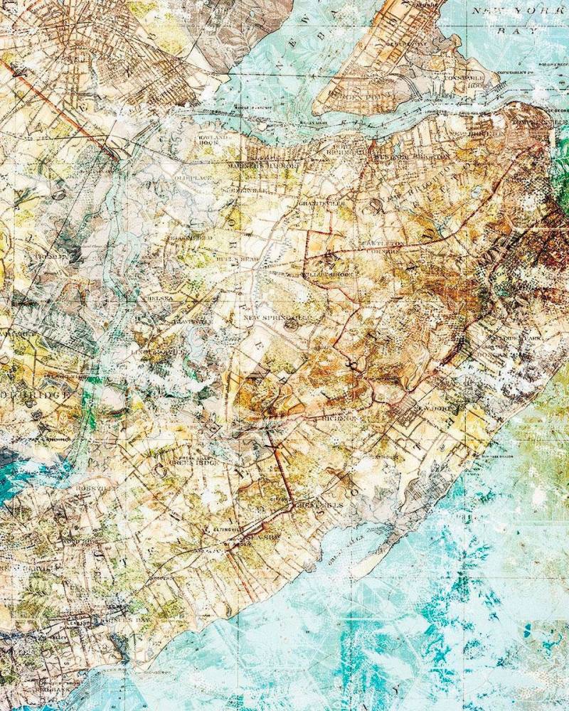 Komar Vliestapete »Digitaldruck Vlies - Mix Map - Grösse 200 x 250 cm«, bedruckt, Wohnzimmer, Schlafzimmer von Komar