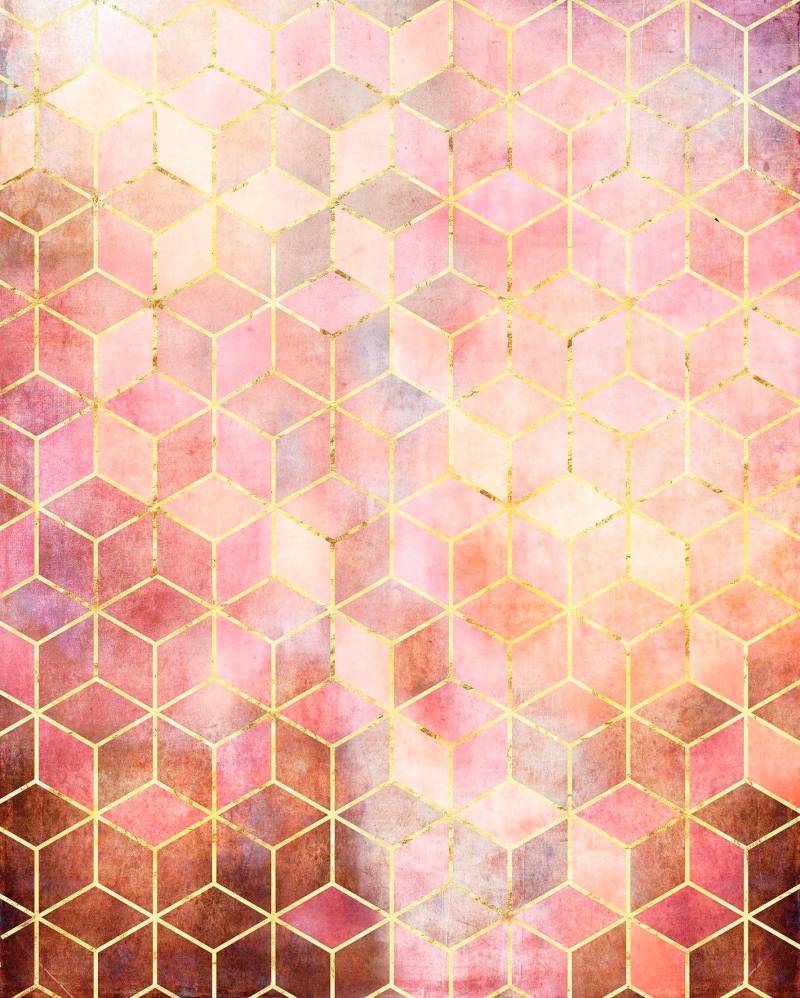 Komar Vliestapete »Digitaldruck Vlies - Mosaik Rosso - Grösse 200 x 250 cm«, bedruckt, Wohnzimmer, Schlafzimmer von Komar