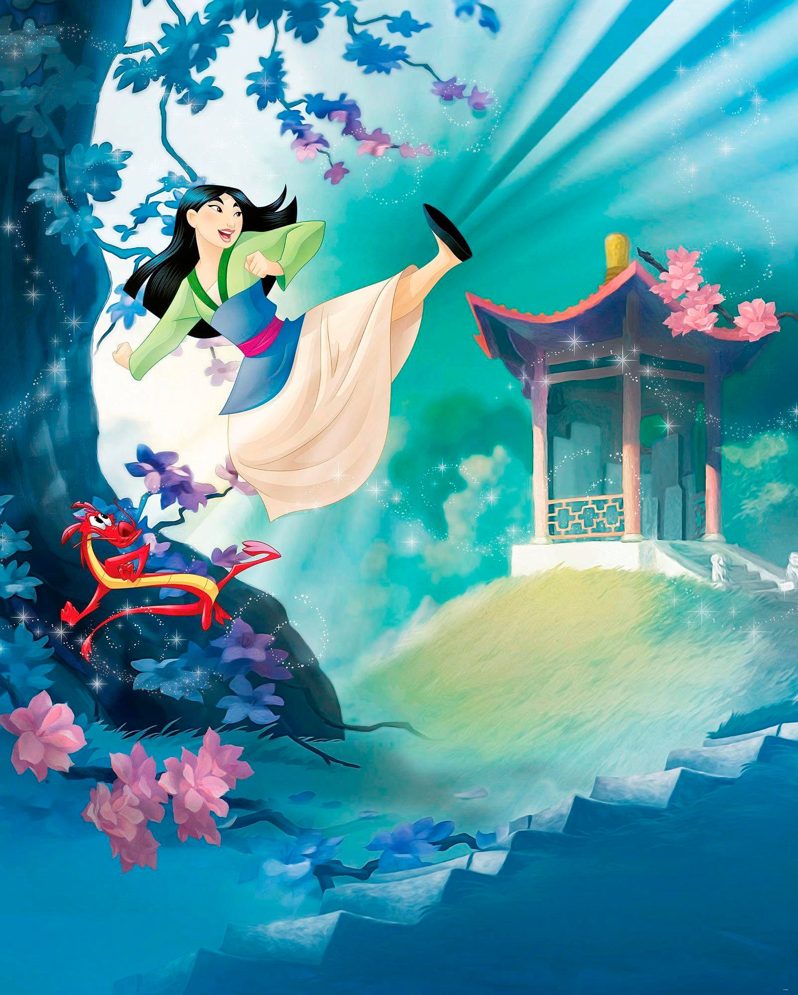 Komar Vliestapete »Digitaldruck Vlies - Mulan - Grösse 200 x 250 cm«, bedruckt, Wohnzimmer, Schlafzimmer Komar Vliestapete »Digitaldruck Vlies - Mulan - Grösse 200 x 250 cm«, bedruckt, Wohnzimmer, Schlafzimmer von Komar