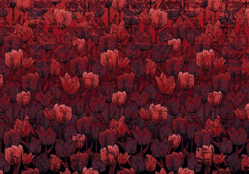 Komar Vliestapete »Digitaldruck Vlies - Tulipe - Grösse 400 x 280 cm«, bedruckt, Wohnzimmer, Schlafzimmer von Komar