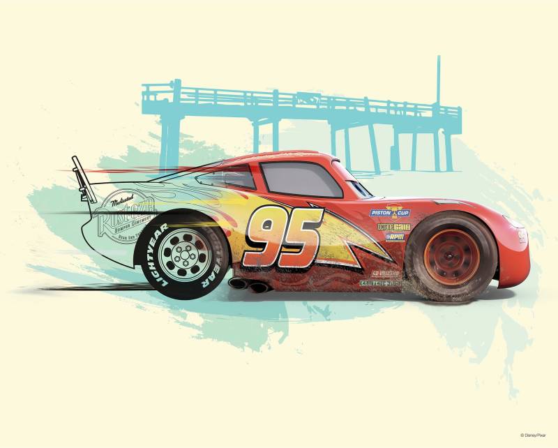 Komar Wandbild »Cars Lightning McQueen«, (1 St.), Kinderzimmer, Schlafzimmer, Wohnzimmer von Komar