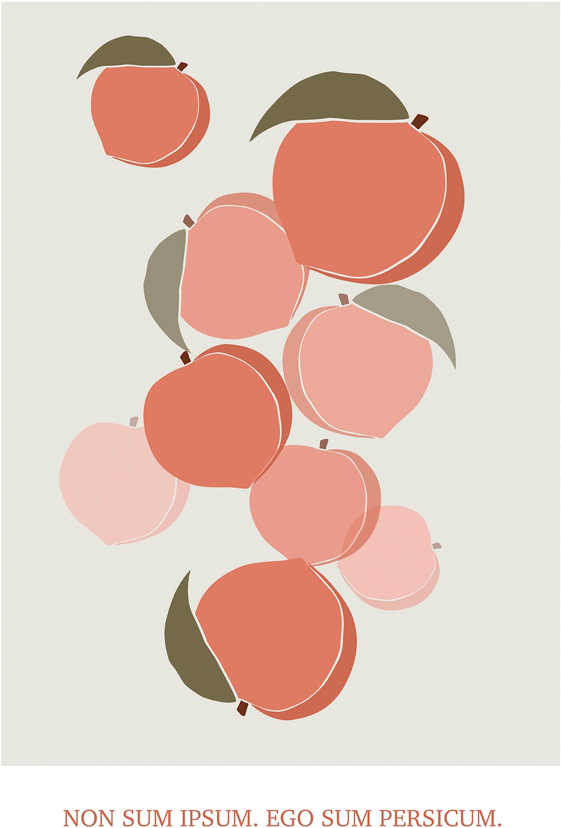 Komar Wandbild »Cultivated Peaches«, (1 St.), Deutsches Premium-Poster Fotopapier mit seidenmatter Oberfläche und hoher Lichtbeständigkeit. Für fotorealistische Drucke mit gestochen scharfen Details und hervorragender Farbbrillanz. von Komar