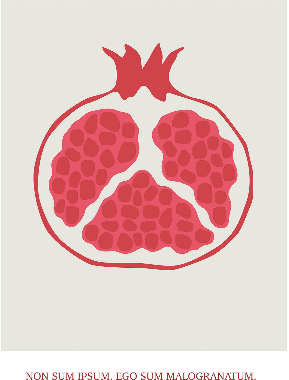 Komar Wandbild »Cultivated Pomegranate«, (1 St.), Deutsches Premium-Poster Fotopapier mit seidenmatter Oberfläche und hoher Lichtbeständigkeit. Für fotorealistische Drucke mit gestochen scharfen Details und hervorragender Farbbrillanz. von Komar