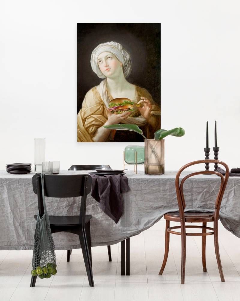 Komar Leinwandbild »Heal-thy Burger - Grösse 60 x 90 cm«, Natur, (1 St.), Keilrahmenbild mi Echtholzrahmen von Komar