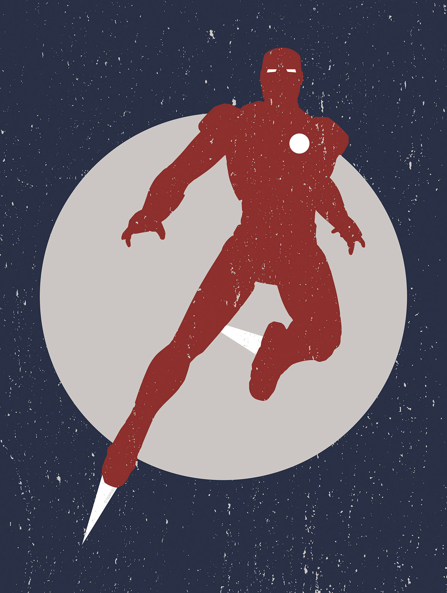 Komar Wandbild »Iron Man Fly«, (1 St.), Deutsches Premium-Poster Fotopapier mit seidenmatter Oberfläche und hoher Lichtbeständigkeit. Für fotorealistische Drucke mit gestochen scharfen Details und hervorragender Farbbrillanz. von Komar