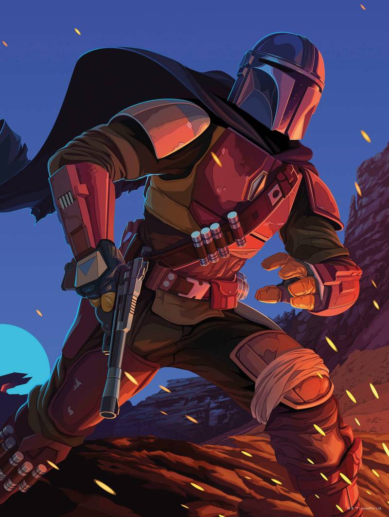 Komar Bild »Mandalorian Ambush«, Disney-Star Wars, (1 St.), Wandbild zur Dekoration im Kinderzimmer - ohne Rahmen von Komar