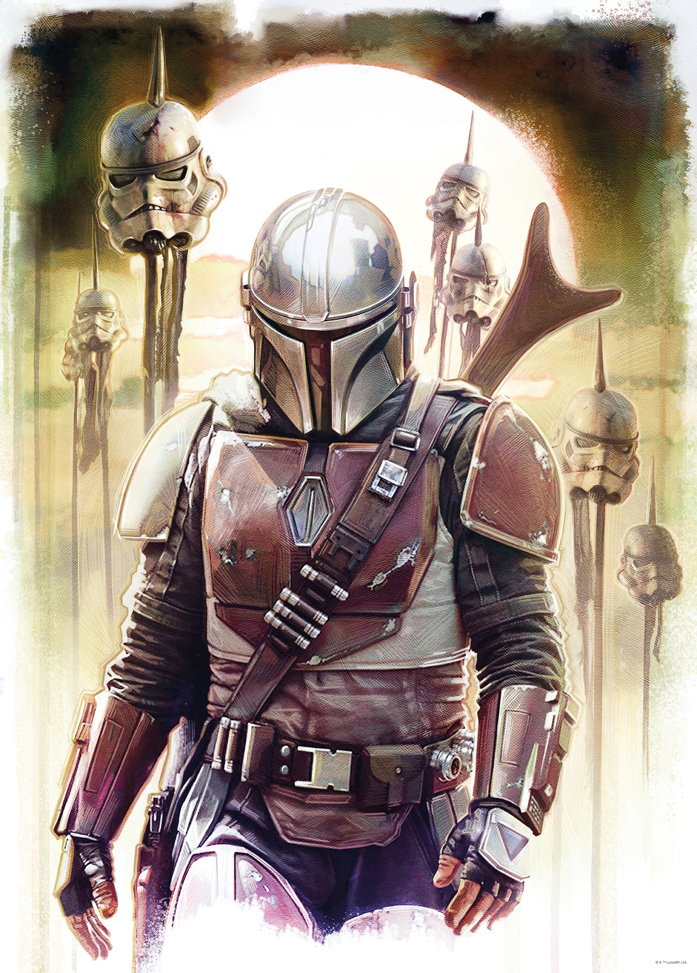 Komar Bild »Mandalorian Impaler«, Disney-Star Wars, (1 St.), Wandbild zur Dekoration im Kinderzimmer - ohne Rahmen von Komar