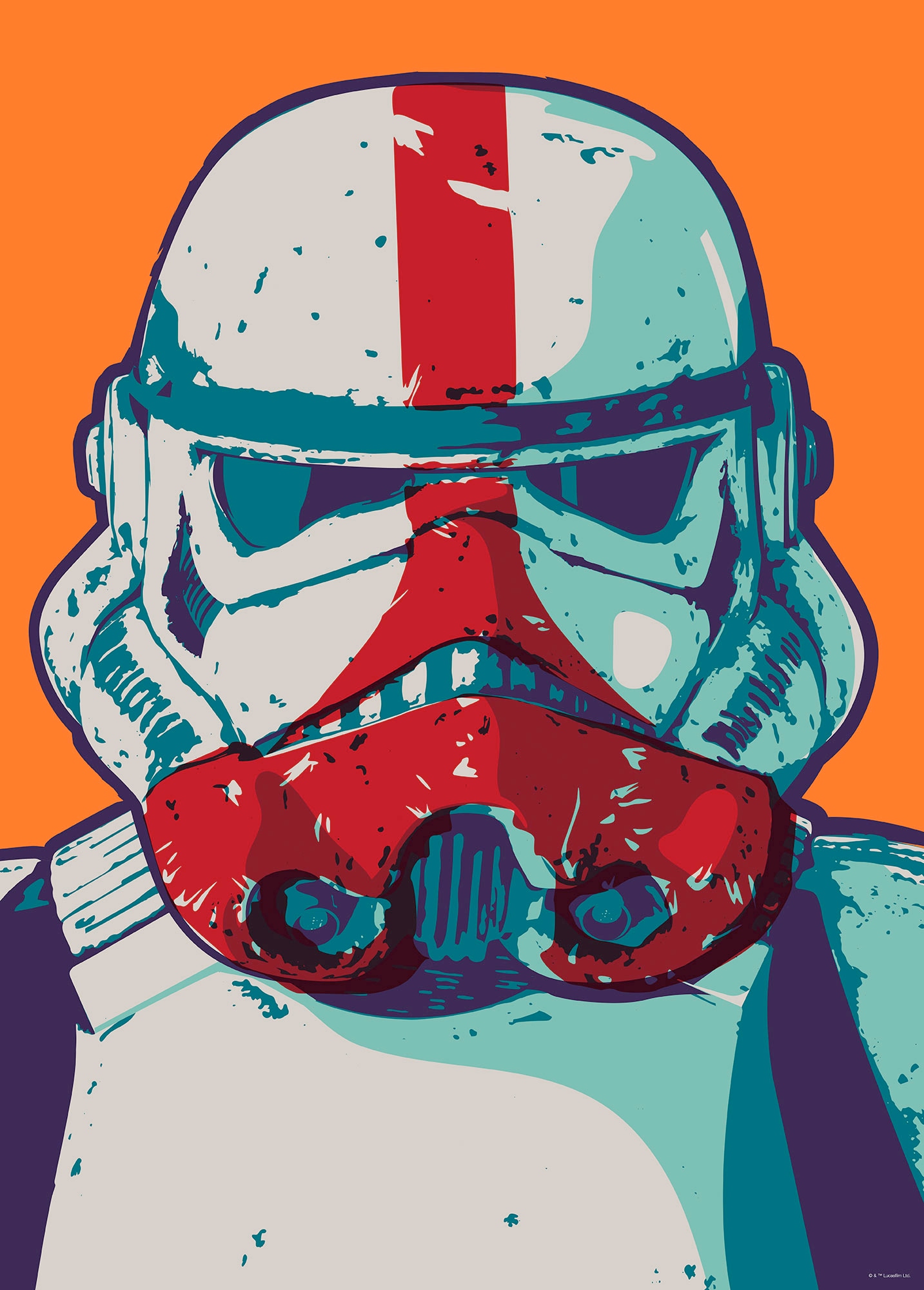 Komar Wandbild »Mandalorian Pop Art Stormtrooper«, Disney-Star Wars, (1 St.) von Komar