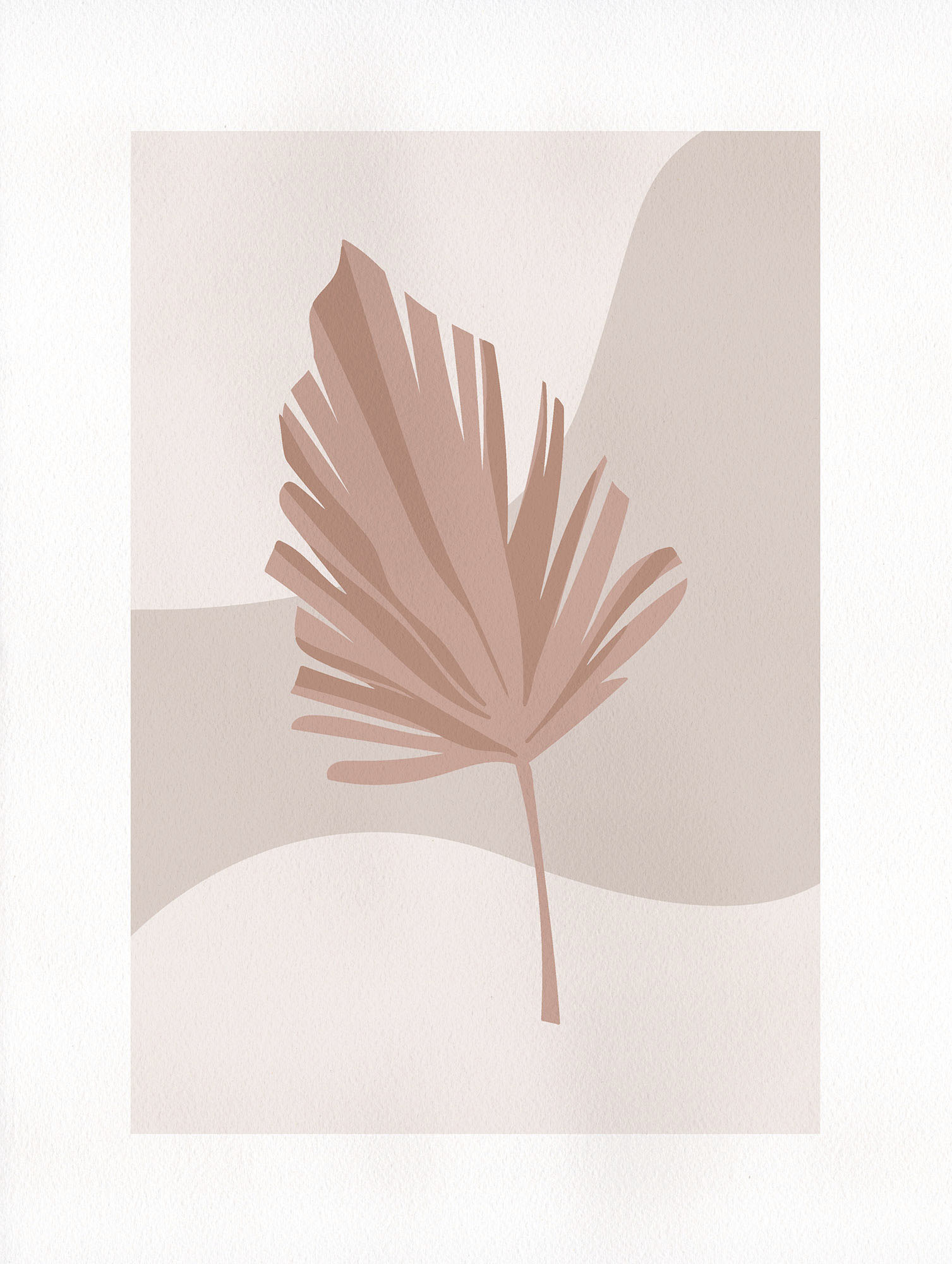 Komar Wandbild »Minimalist Leaf Lover«, (1 St.), Deutsches Premium-Poster Fotopapier mit seidenmatter Oberfläche und hoher Lichtbeständigkeit. Für fotorealistische Drucke mit gestochen scharfen Details und hervorragender Farbbrillanz. von Komar