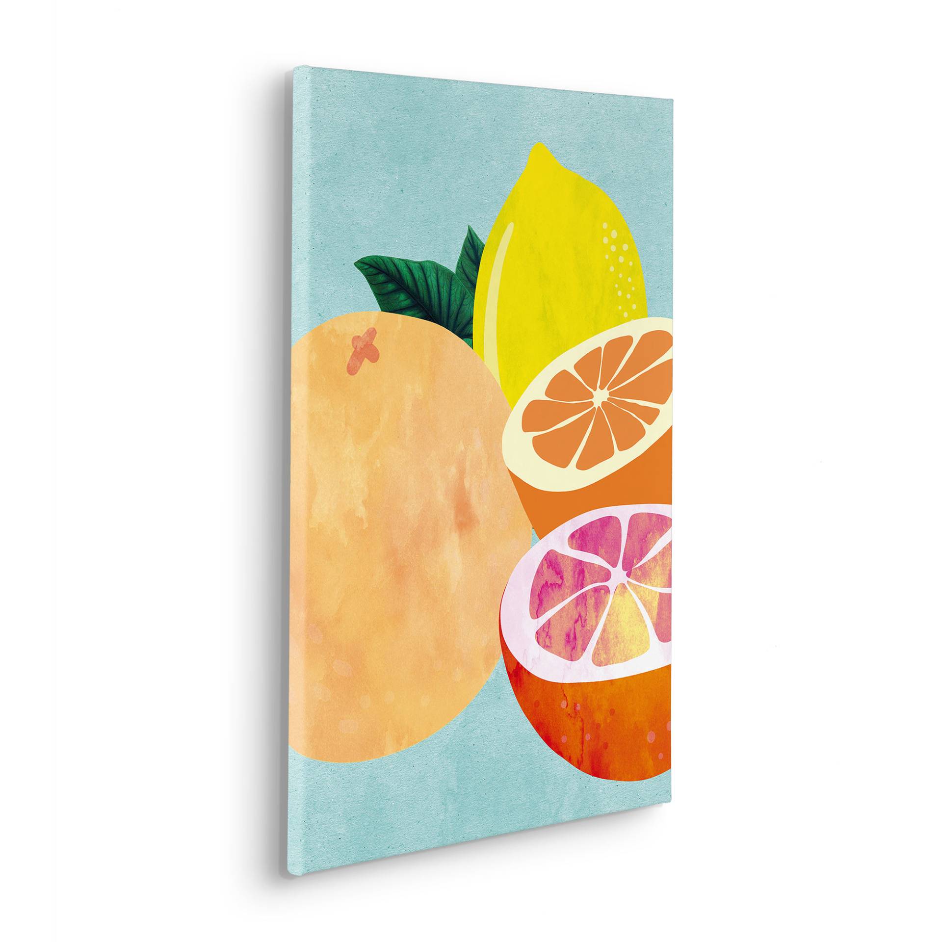 Komar Leinwandbild »Mint and Lemonade - Grösse 40 x 60 cm«, Natur, (1 St.), Keilrahmenbild mi Echtholzrahmen von Komar