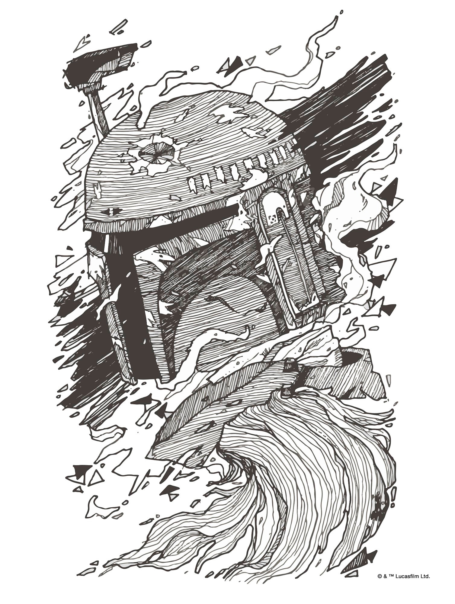 Komar Bild »Star Wars Boba Fett Drawing«, Disney, (1 St.), Wandbild zur Dekoration im Kinderzimmer - ohne Rahmen Komar Bild »Star Wars Boba Fett Drawing«, Disney, (1 St.), Wandbild zur Dekoration im Kinderzimmer - ohne Rahmen von Komar