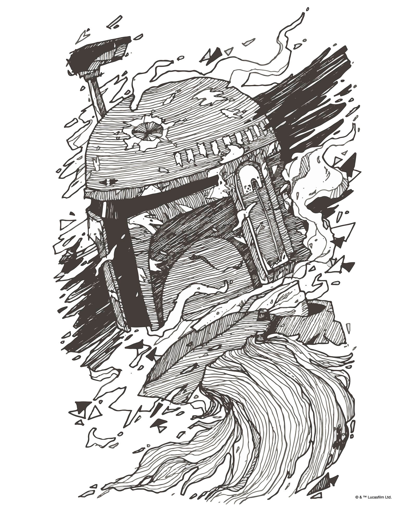 Komar Bild »Star Wars Boba Fett Drawing«, Disney, (1 St.), Wandbild zur Dekoration im Kinderzimmer - ohne Rahmen Komar Bild »Star Wars Boba Fett Drawing«, Disney, (1 St.), Wandbild zur Dekoration im Kinderzimmer - ohne Rahmen von Komar