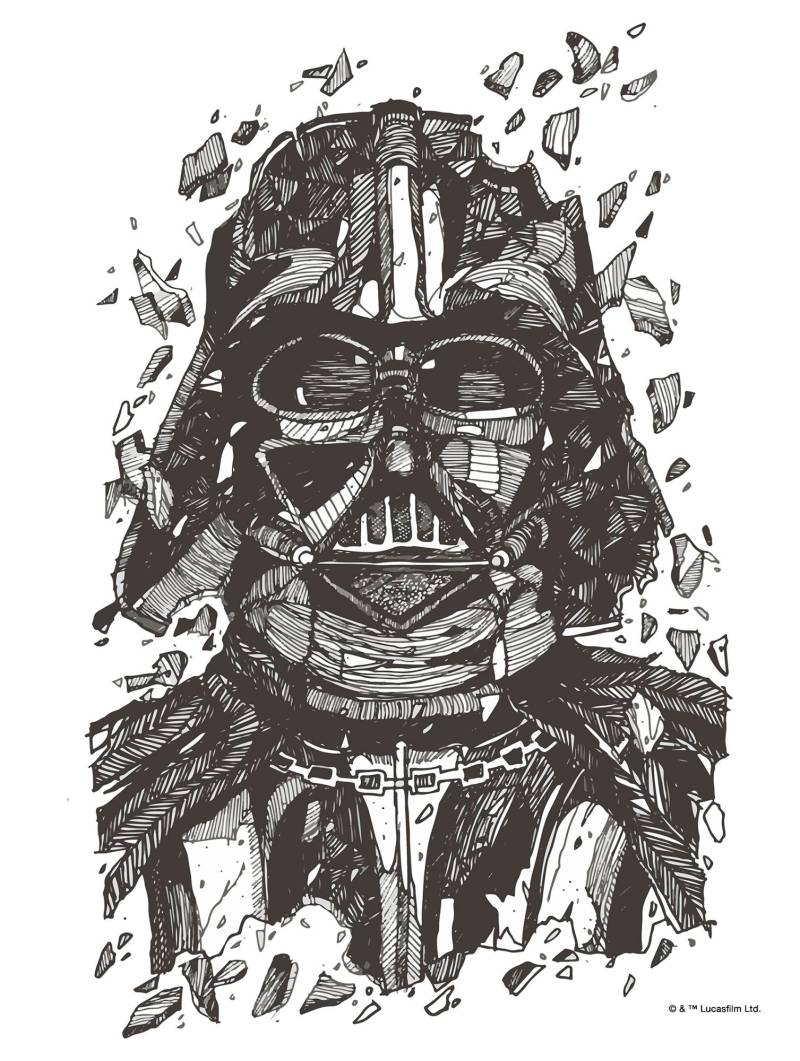 Komar Bild »Star Wars Darth Vader Drawing«, Disney, (1 St.), Wandbild zur Dekoration im Kinderzimmer - ohne Rahmen von Komar