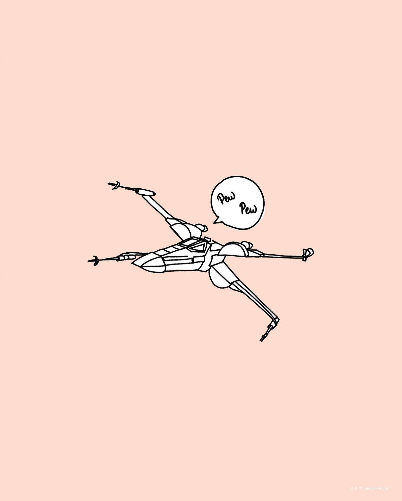 Komar Bild »Star Wars Pew Pew«, Disney, (1 St.), Wandbild zur Dekoration im Kinderzimmer - ohne Rahmen Komar Bild »Star Wars Pew Pew«, Disney, (1 St.), Wandbild zur Dekoration im Kinderzimmer - ohne Rahmen von Komar