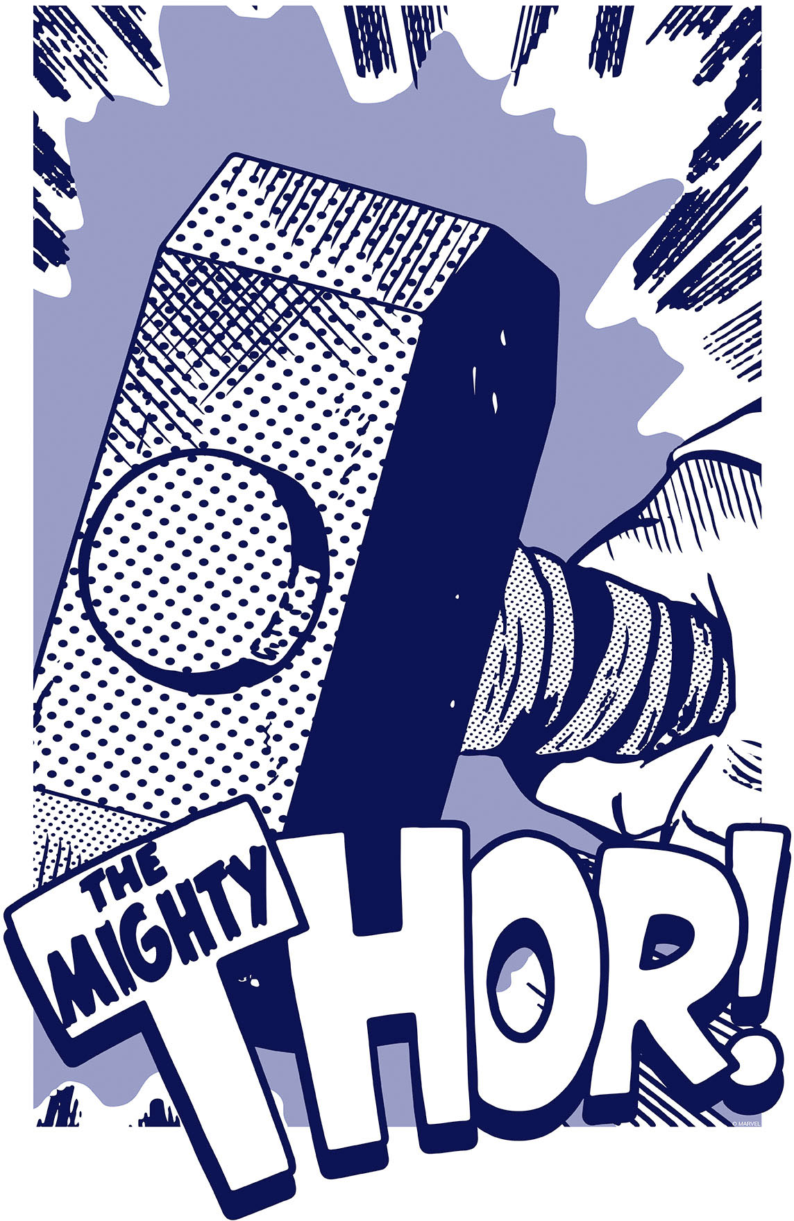 Komar Wandbild »Thor Mjölnir«, (1 St.), Deutsches Premium-Poster Fotopapier mit seidenmatter Oberfläche und hoher Lichtbeständigkeit. Für fotorealistische Drucke mit gestochen scharfen Details und hervorragender Farbbrillanz. von Komar