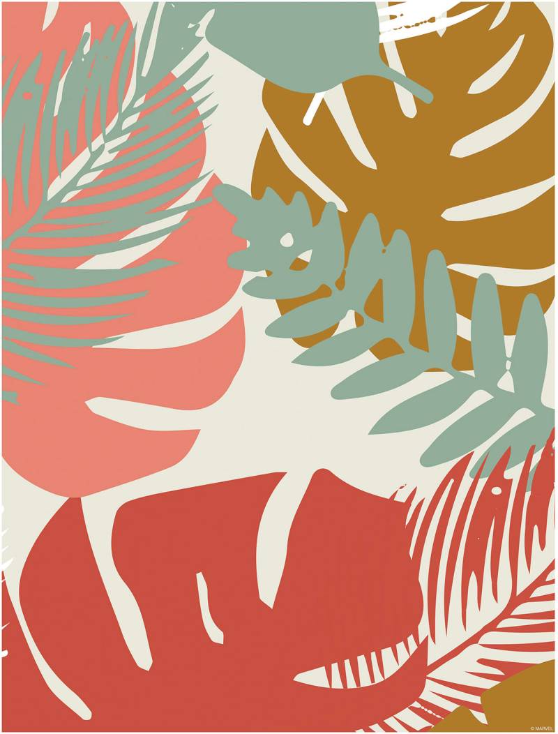 Komar Wandbild »Winter Tropics Black Panther Plants«, (1 St.), Deutsches Premium-Poster Fotopapier mit seidenmatter Oberfläche und hoher Lichtbeständigkeit. Für fotorealistische Drucke mit gestochen scharfen Details und hervorragender Farbbrillanz. von Komar