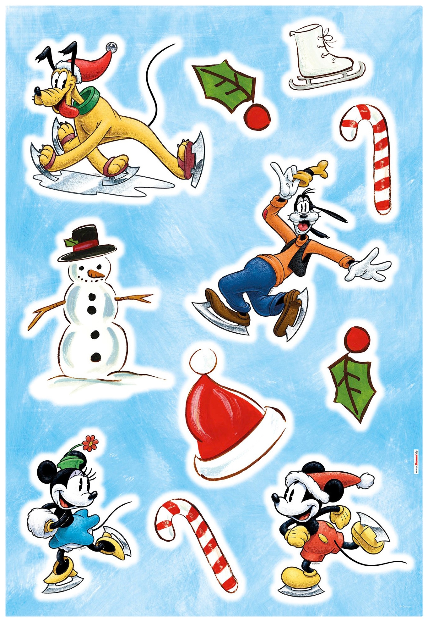 Komar Wandsticker »Mickey Ice slide« von Komar