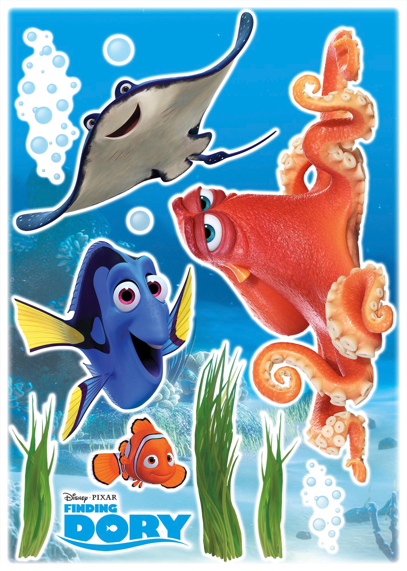 Komar Wandtattoo »Dory and Friends - Grösse 50 x 70 cm«, (12 St.), selbstklebend, Wandsticker, Kinderzimmer von Komar