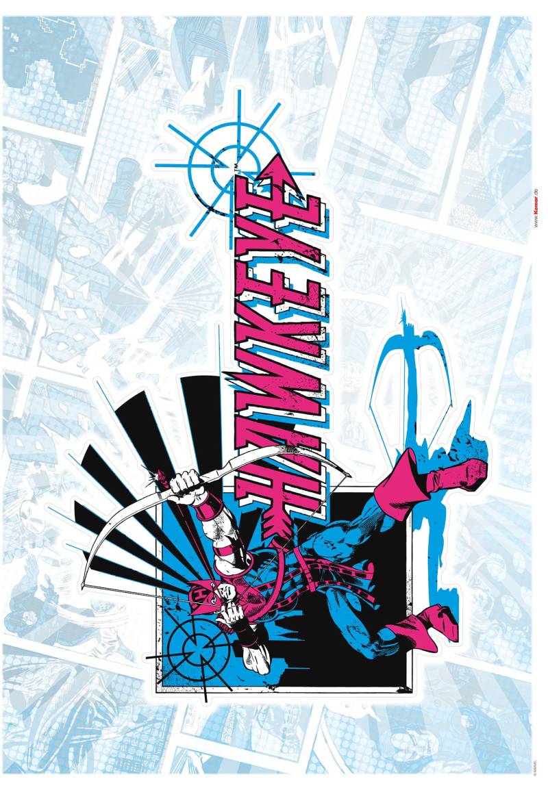 Komar Wandtattoo »Hawkeye Comic Classic - Grösse 50 x 70 cm«, (1 St.), selbstklebend, Wandsticker, Kinderzimmer von Komar