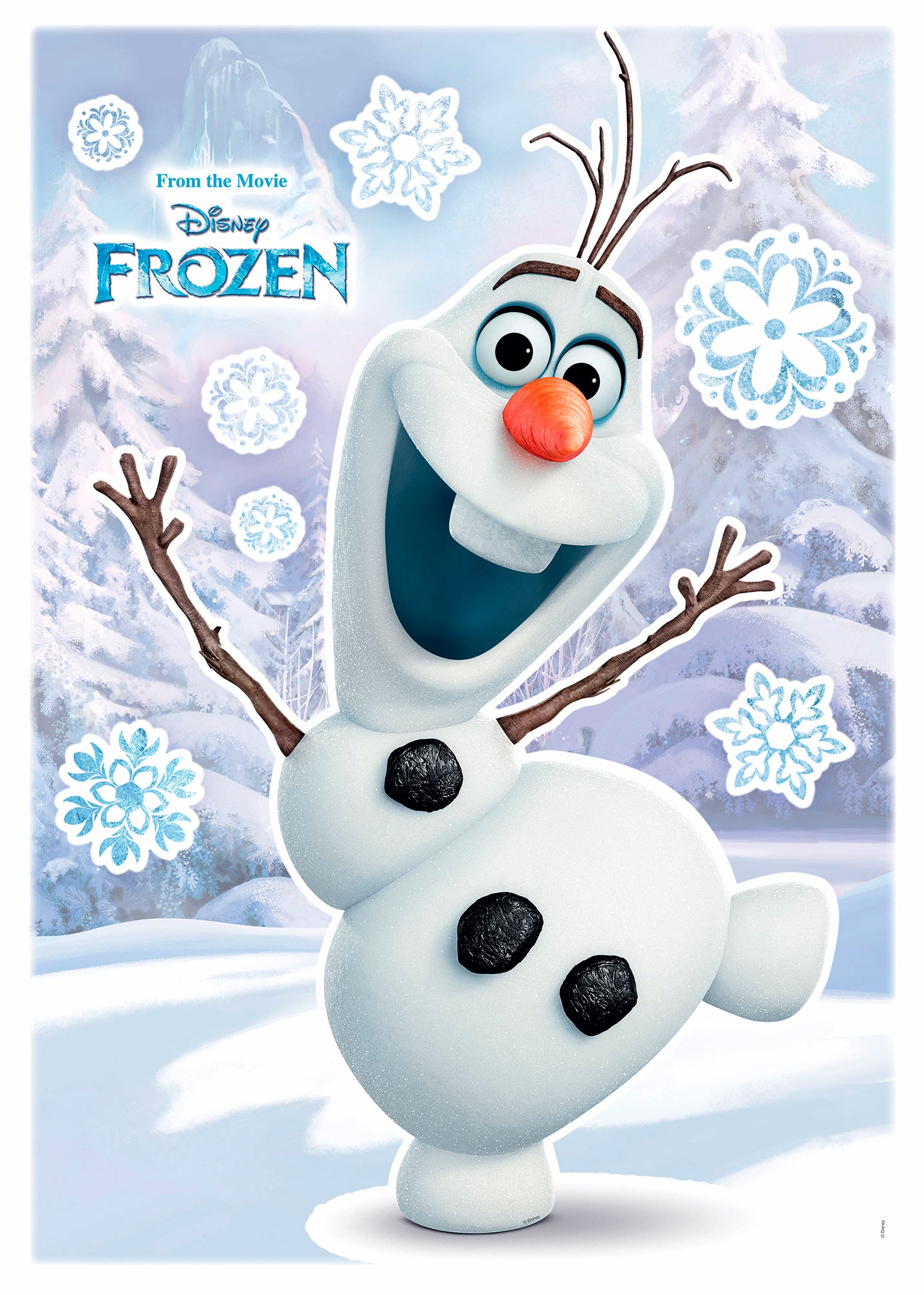 Komar Wandtattoo »Olaf - Grösse 50 x 70 cm«, (9 St.), selbstklebend, Wandsticker, Kinderzimmer von Komar