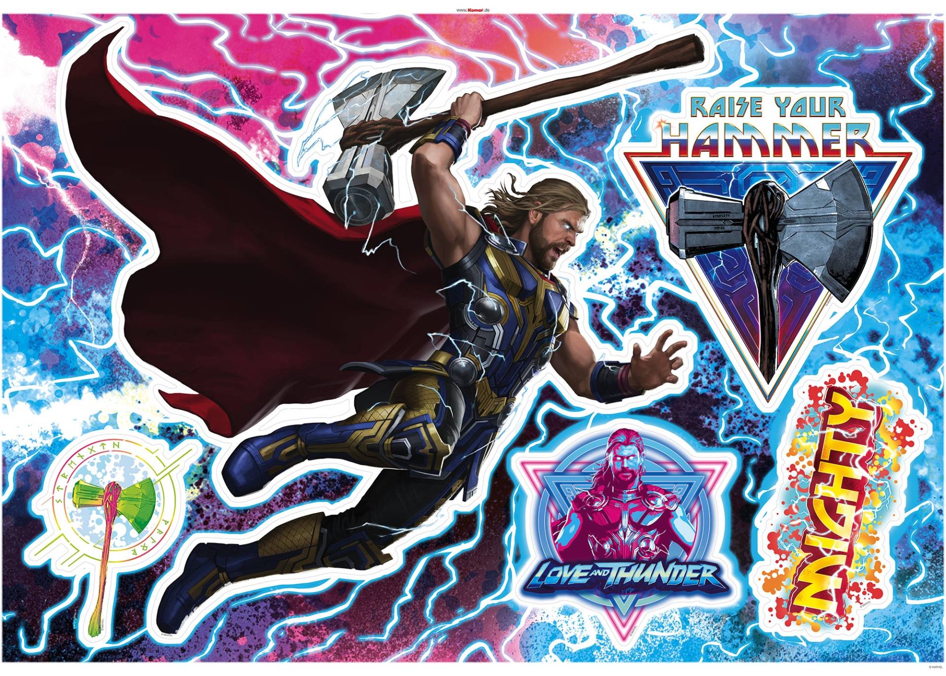 Komar Wandtattoo »Thor4 - Mighty Thor« von Komar