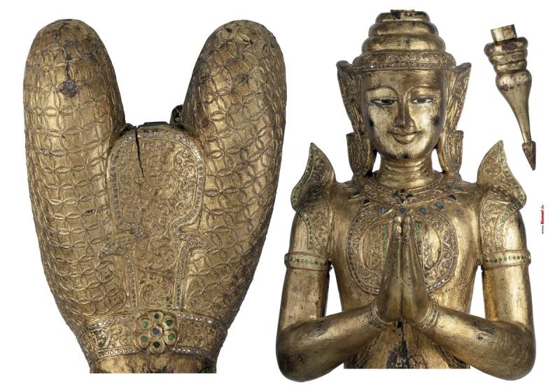 Komar Wandtattoo »Buddha - Grösse 100 x 70 cm«, (3 St.), selbstklebend, Wandsticker von Komar
