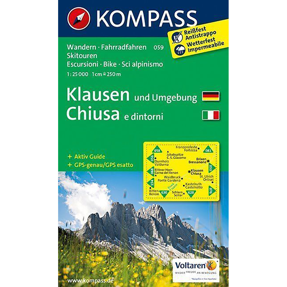 Kompass Verlag WK 059 Klausen und Umgebung von Kompass Verlag