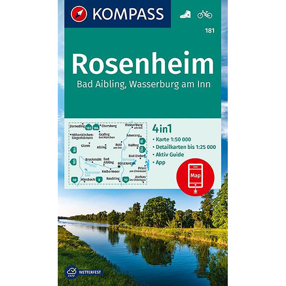 Kompass Verlag WK 181 Rosenheim - Bad Aibling Kompass Verlag WK 181 Rosenheim - Bad Aibling von Kompass Verlag