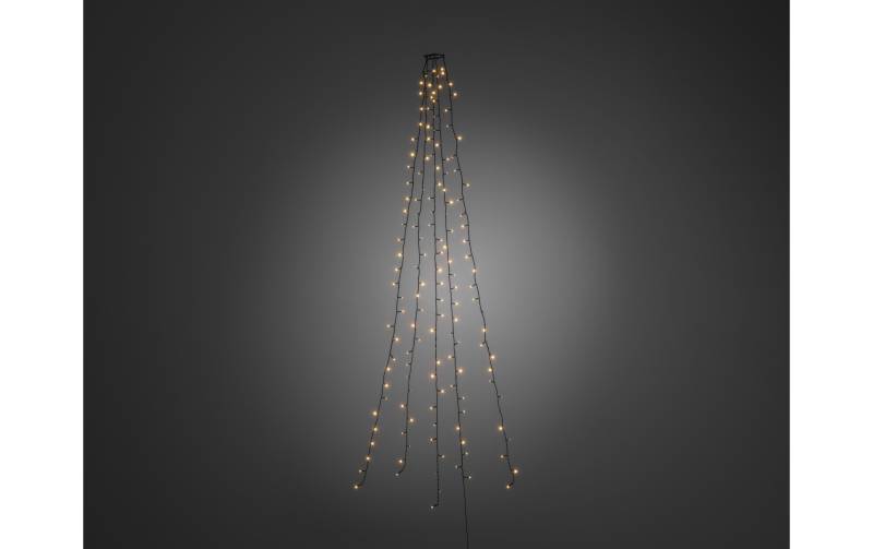 KONSTSMIDE LED-Lichterkette, 200 St.-flammig, 5 Stränge a 40 Dioden, vormontiert, ? Ring: 8 cm von Konstsmide
