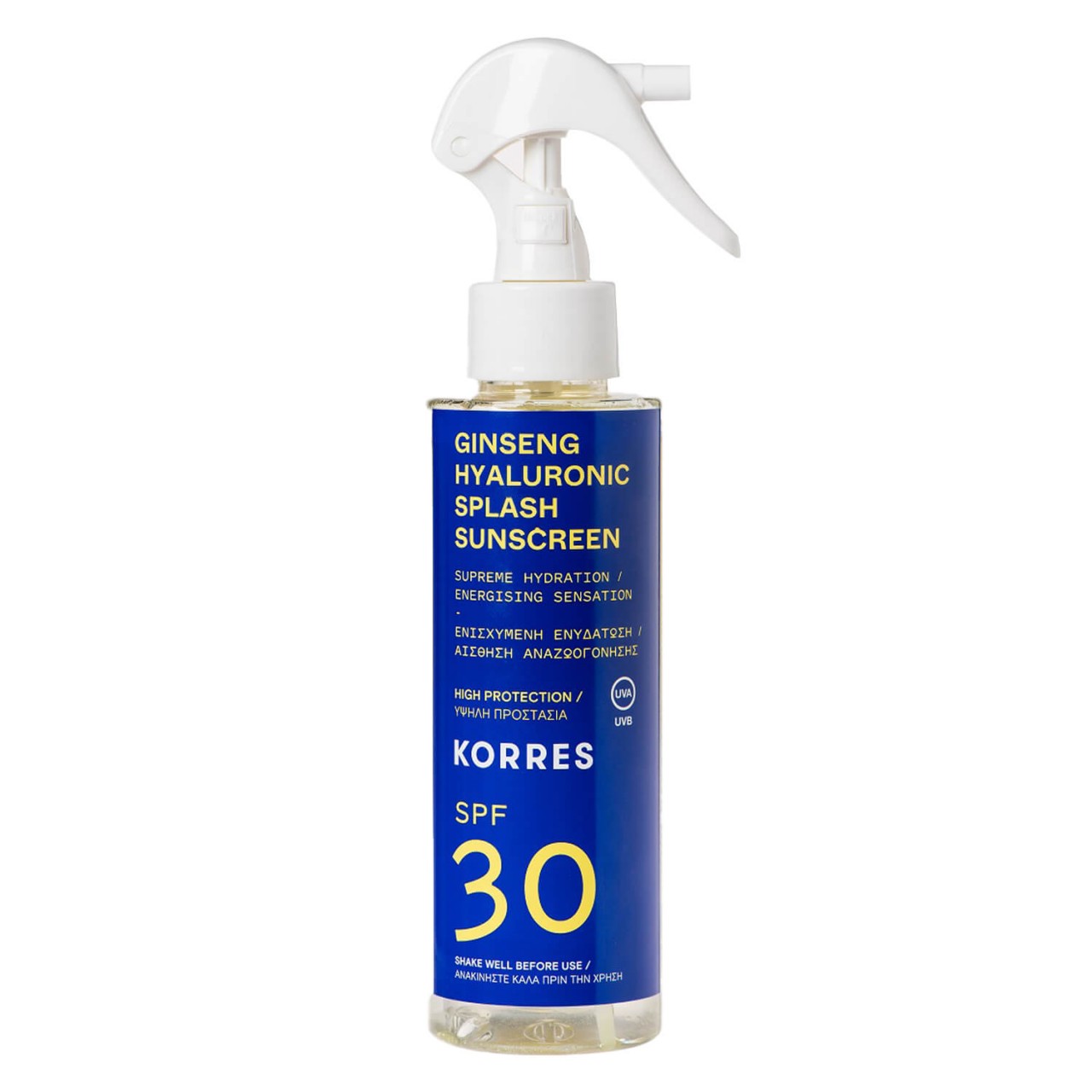 Korres Care - Ginseng Hyaluronic Splash Sunscreen SPF30 von Korres