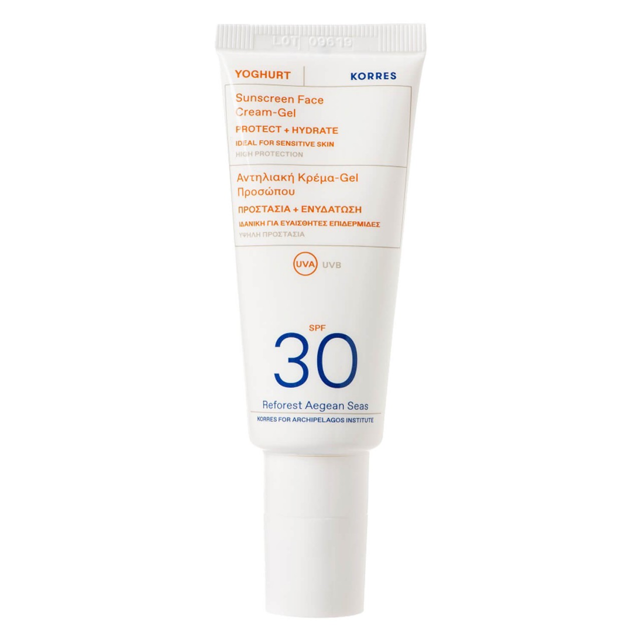 Korres Care - Yoghurt Sunscreen Face Cream-Gel SPF30 von Korres