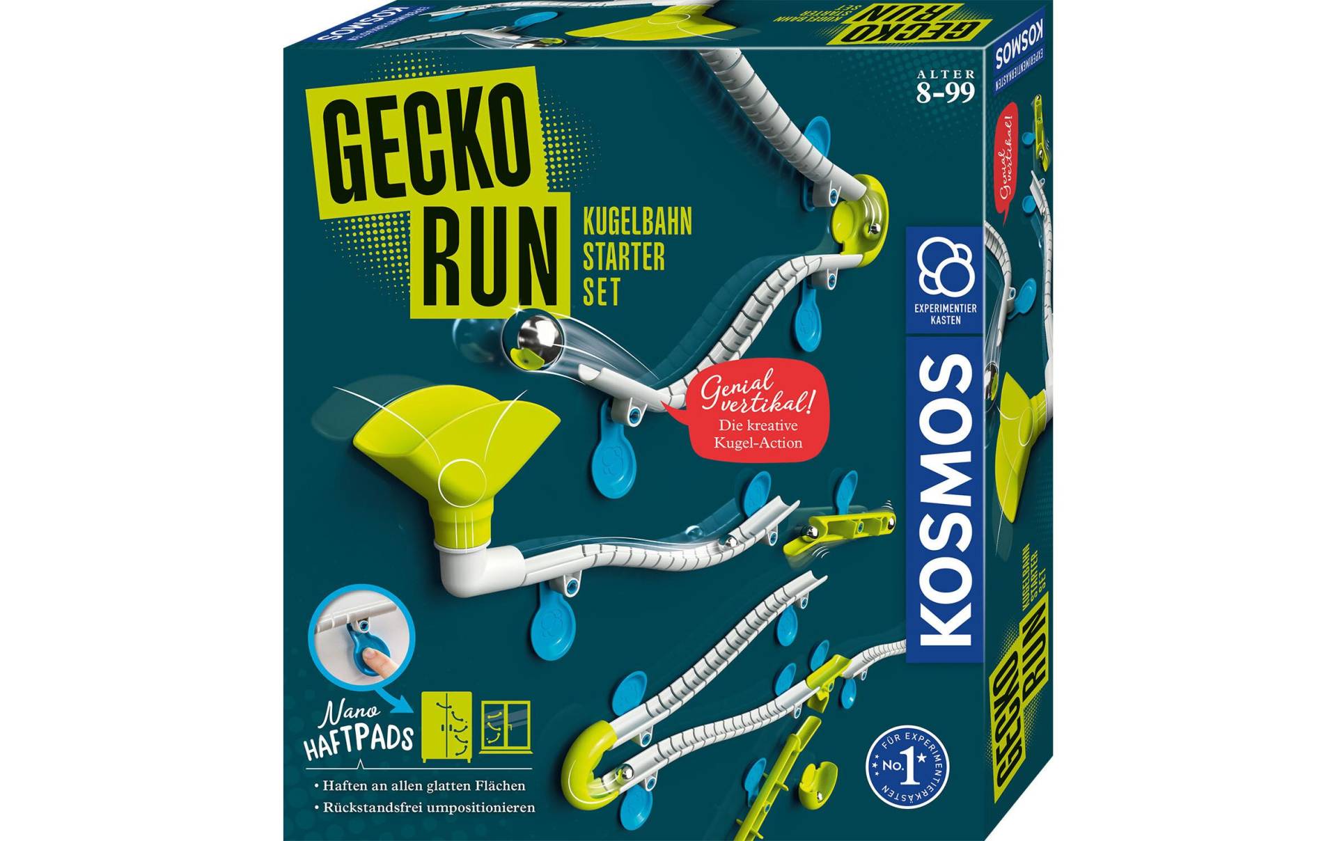 Kosmos Kugelbahn »Gecko Run – Starter-Set«, (60 tlg.) von Kosmos