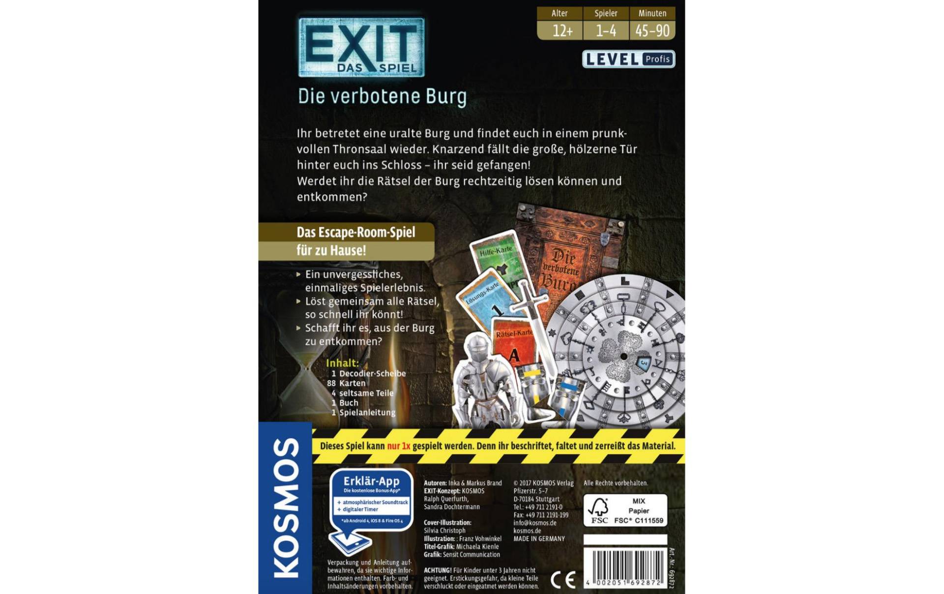 Kosmos Spiel »EXIT: Die Verbote« Kosmos Spiel »EXIT: Die Verbote« von Kosmos