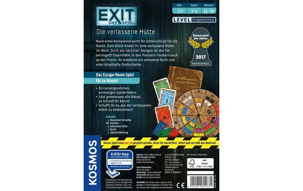 Kosmos Spiel »EXIT: Die verlas« Kosmos Spiel »EXIT: Die verlas« von Kosmos