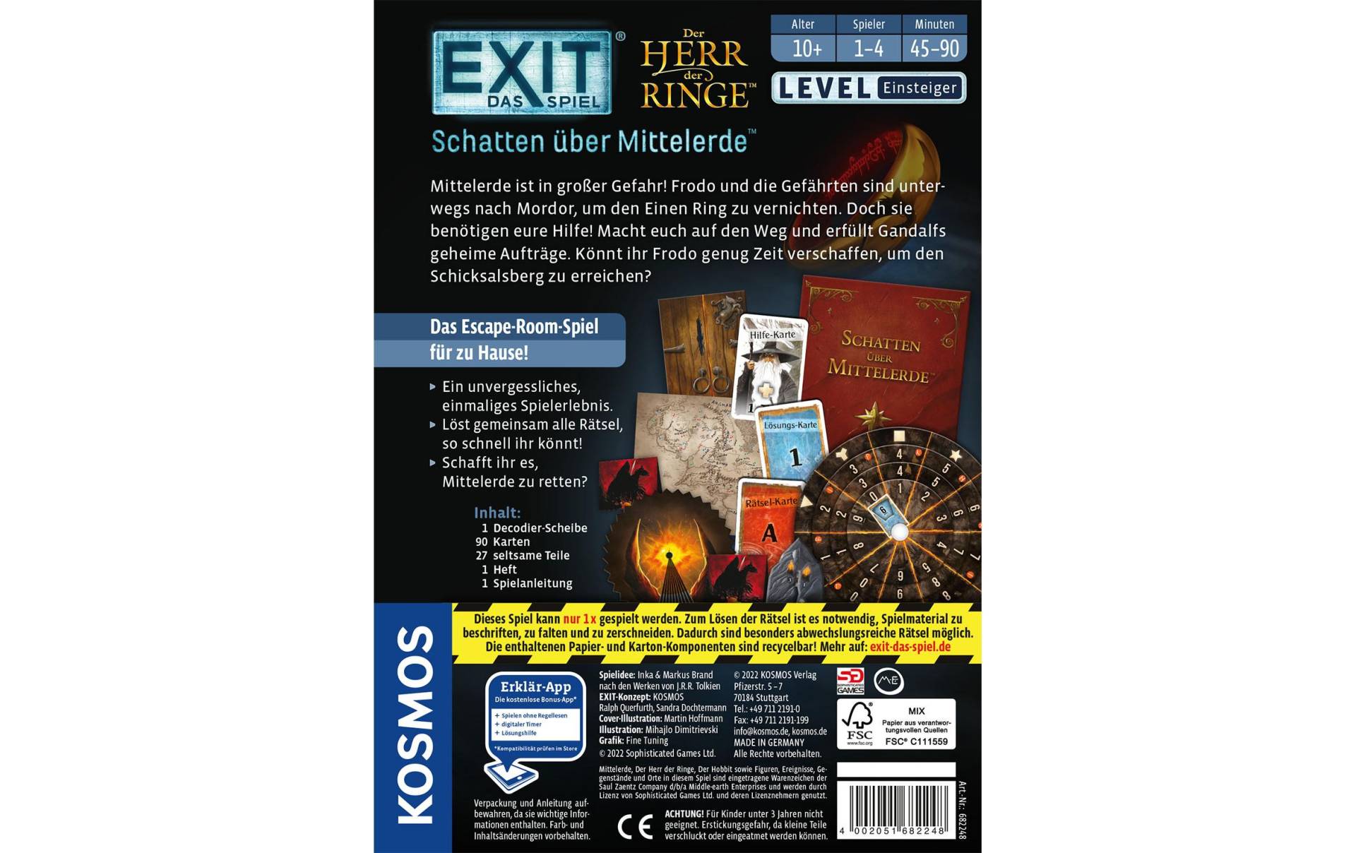 Kosmos Spiel »EXIT: Schatten« von Kosmos