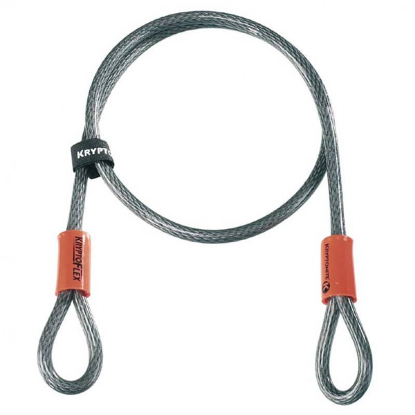 Kryptonite - KryptoFlex 410 Looped - Veloschloss Gr 10 mm / 120 cm grau von Kryptonite