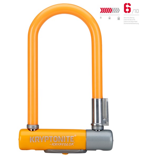 Kryptonite - KryptoLok Mini-7 - Veloschloss Gr 8,2 x 17,8 cm orange von Kryptonite