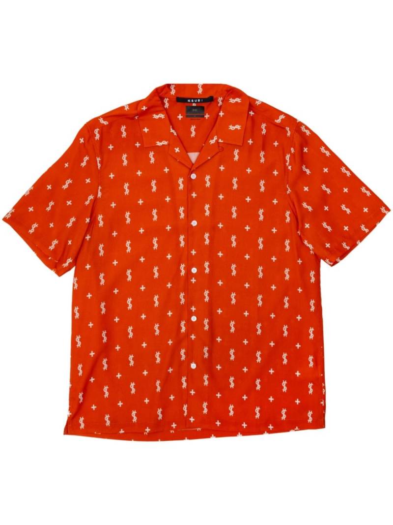 Ksubi Allstar graphic-print tencel shirt - Red von Ksubi