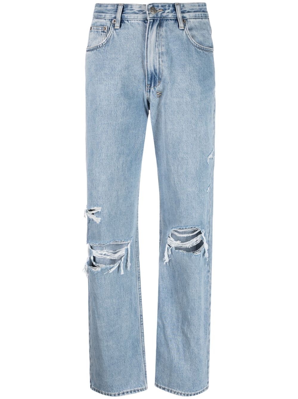 Ksubi Brooklyn Authentik Trashed straight-leg jeans - Blue von Ksubi